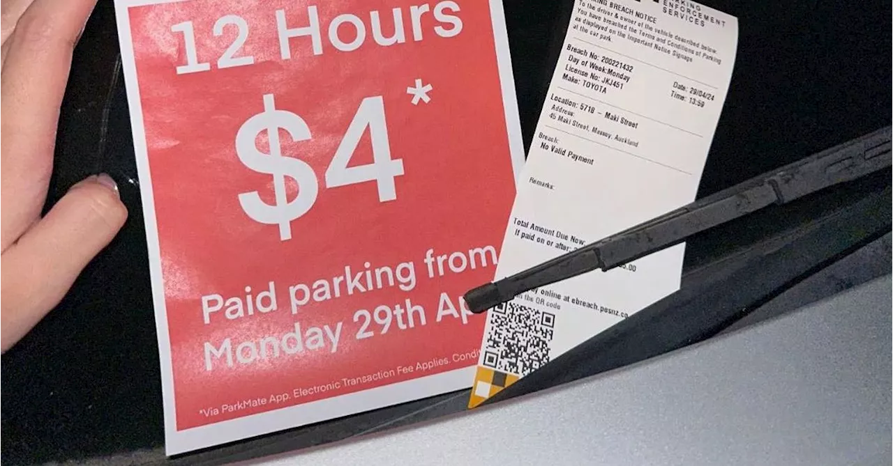 Auckland woman says Wilson set up car park around parked car then gave her ticket