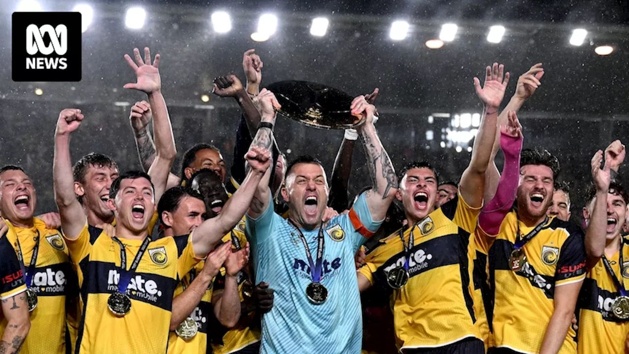 Central Coast Mariners secure A-league Men's premier's plate with win over Adelaide United