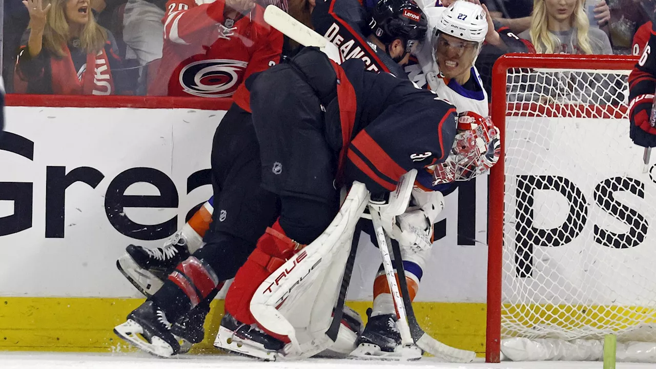 Hurricanes avoid major injury for DeAngelo and close in on getting Pesce back for Rangers series