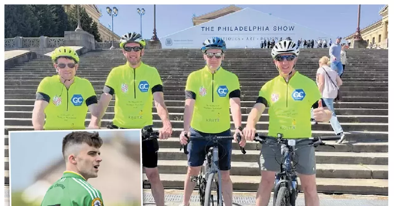 Tyrone man cycles from Philadelphia to New York in memory of tragic GAA teammate