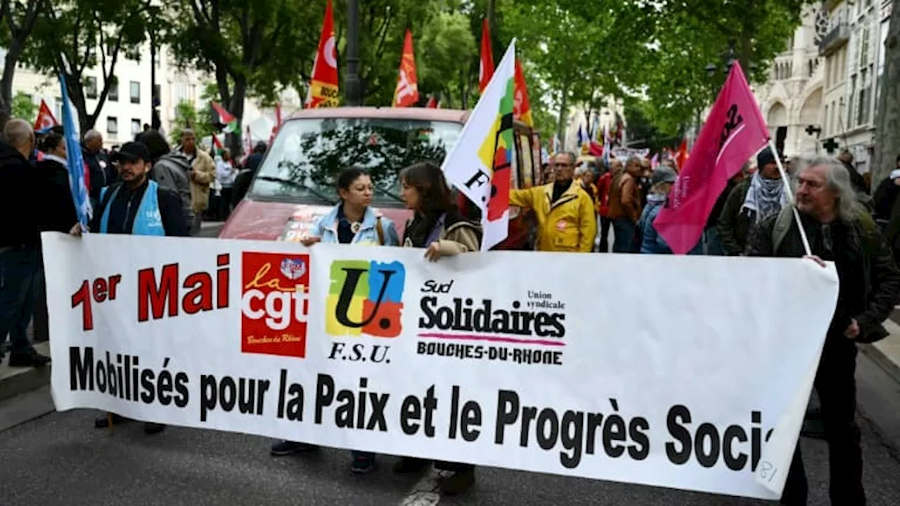 Manifestation du 1er-Mai: entre 3.000 et 8.000 manifestants dans les rues de Marseille