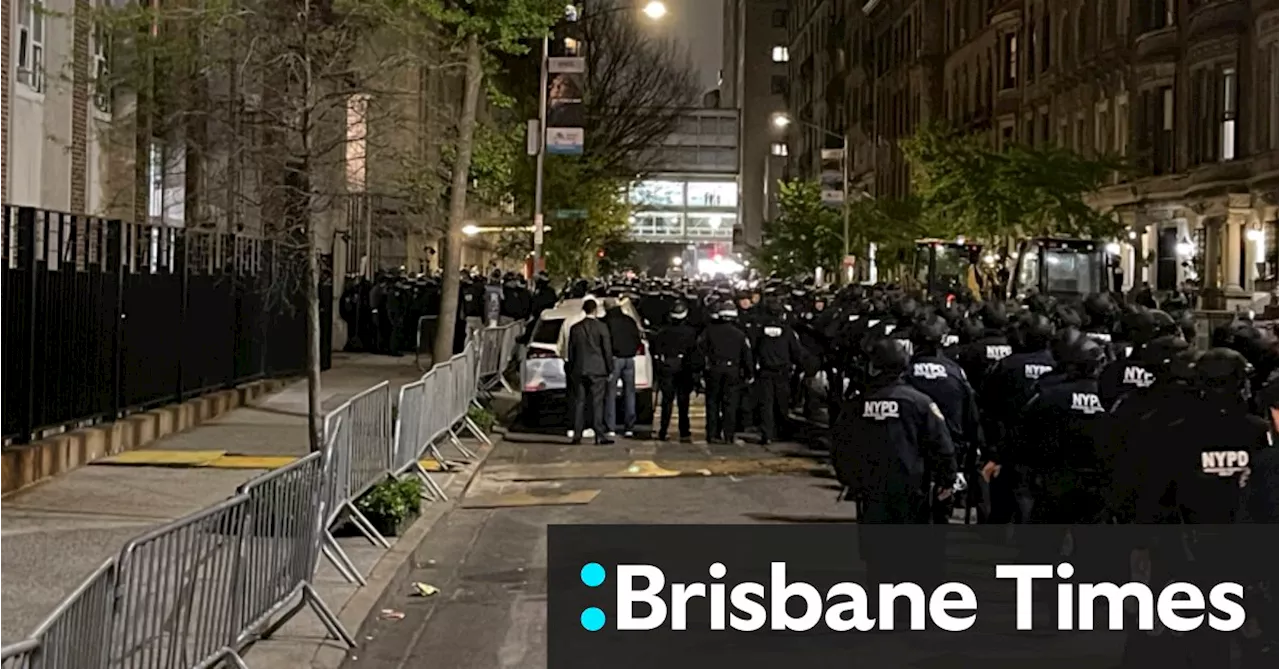 Riot police storm pro-Palestine encampment at prestigious New York university