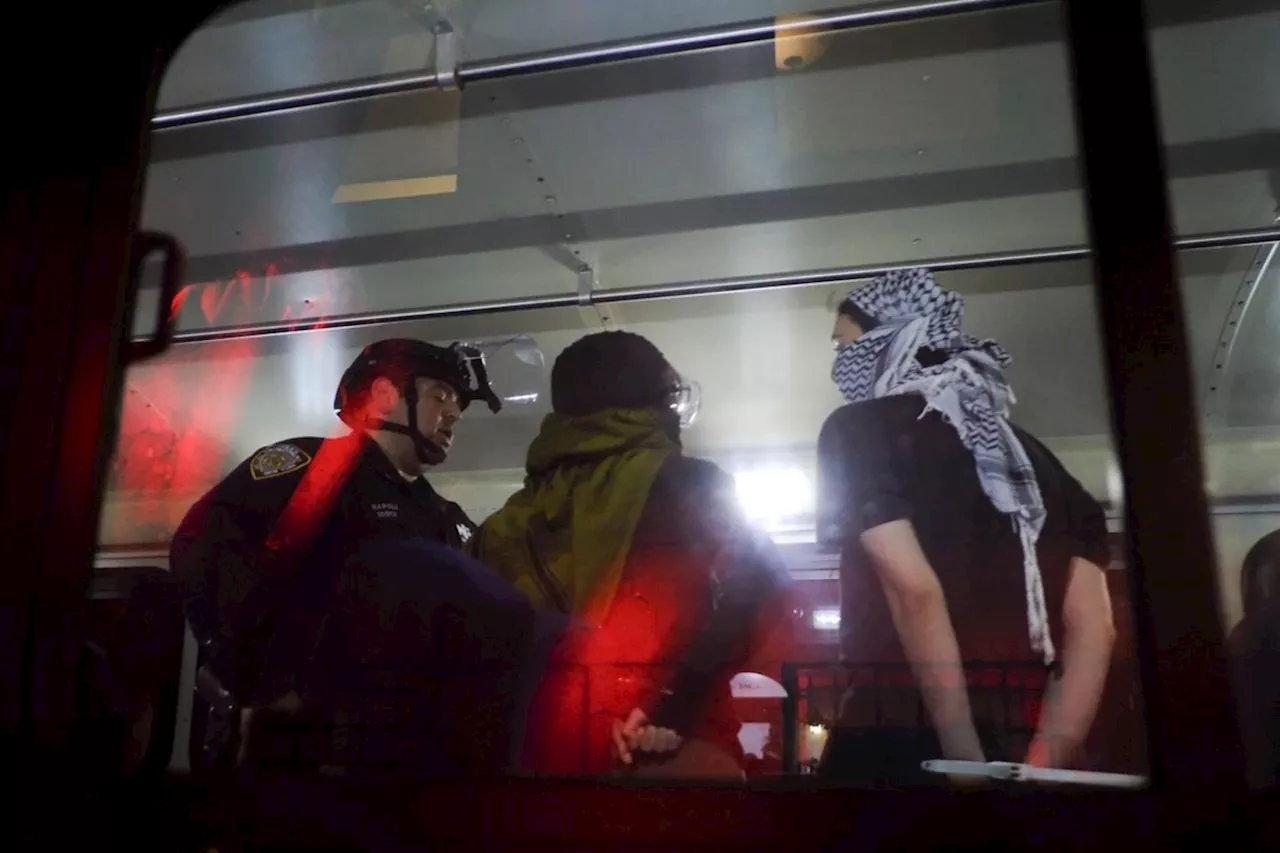 Protesters in custody after Columbia University calls in police to end pro-Palestinian occupation