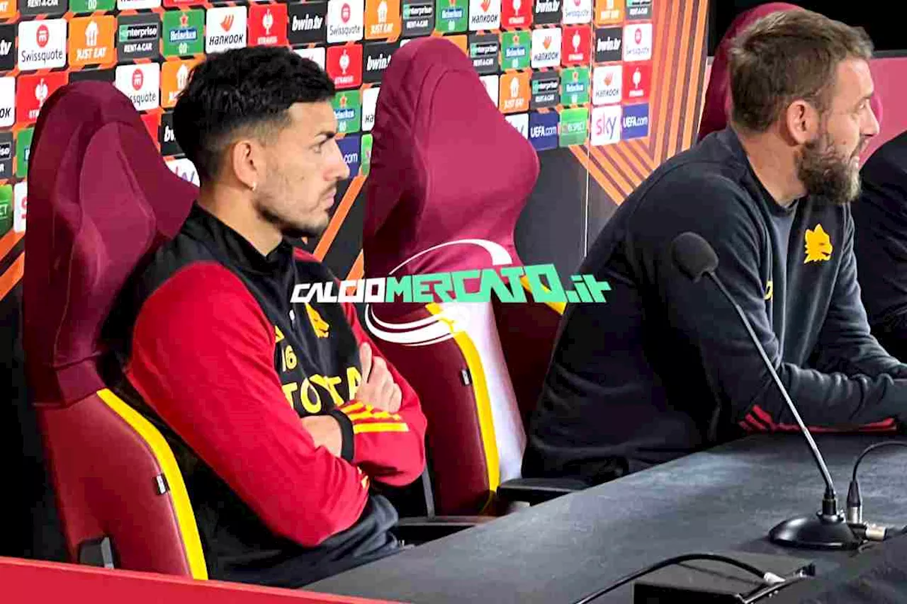 Roma-Bayer, Paredes e il siparietto con De Rossi: “Fantastico, ma mangia troppo”