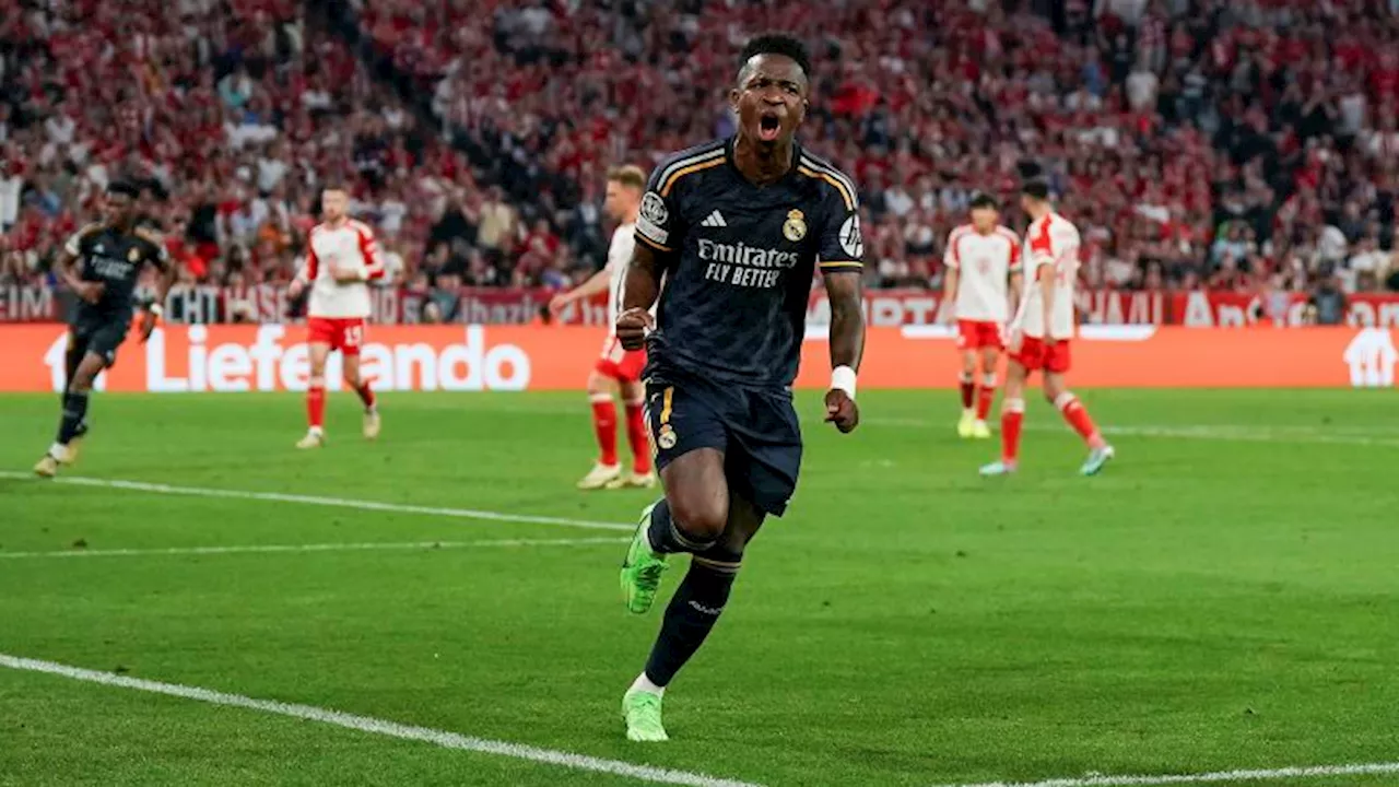 Behind Vinícius Jr. brace, Real Madrid earns crucial draw against Bayern Munich in Champions League semifinal