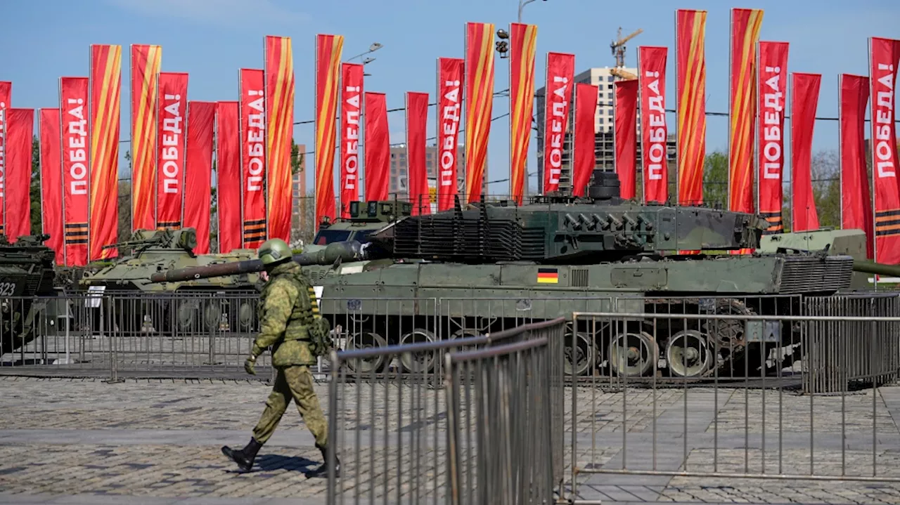 Kremlin parades Western equipment captured from Ukrainian army at Moscow exhibition