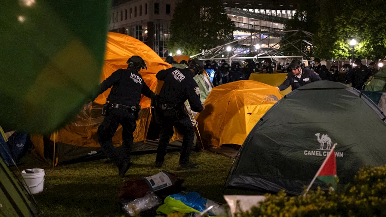 Police clear pro-Palestinian protesters from Columbia University while clashes break out at UCLA