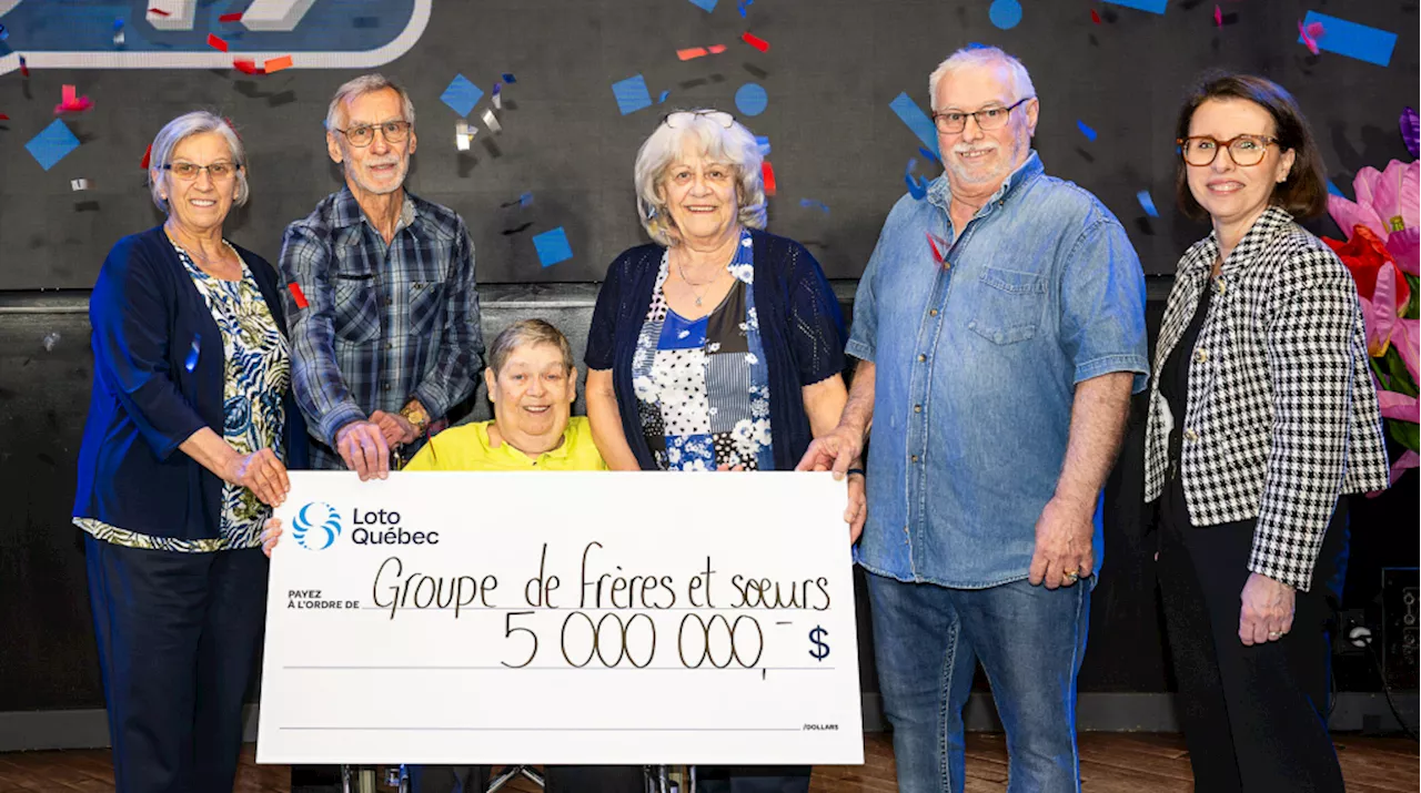 5 Outaouais siblings to share $5 million lottery jackpot