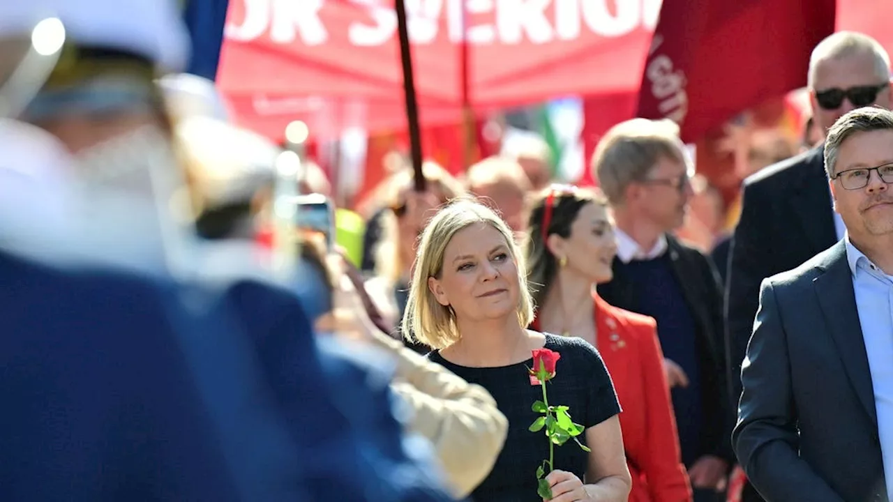 S-ledaren Magdalena Andersson förstamajtalade i Göteborg