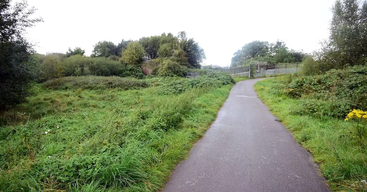 Scrambler bike and electric bike seen racing on Loop Line