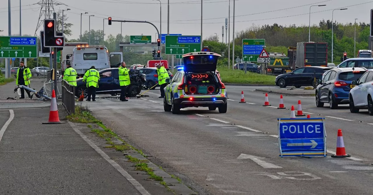 Woman taken to hospital after crash near Switch Island