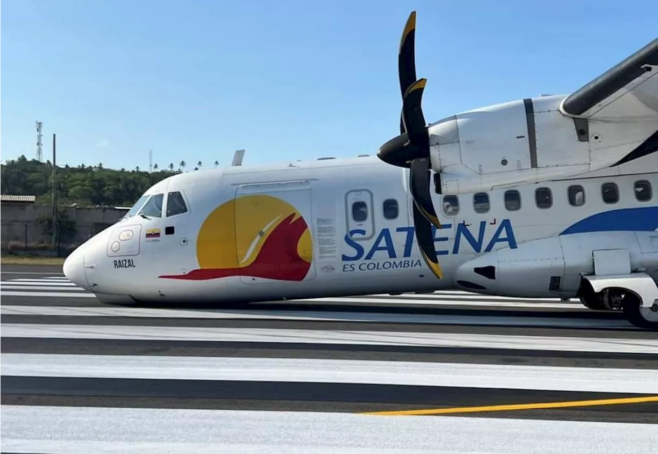 Avión de Satena perdió una llanta durante despegue desde San Andrés