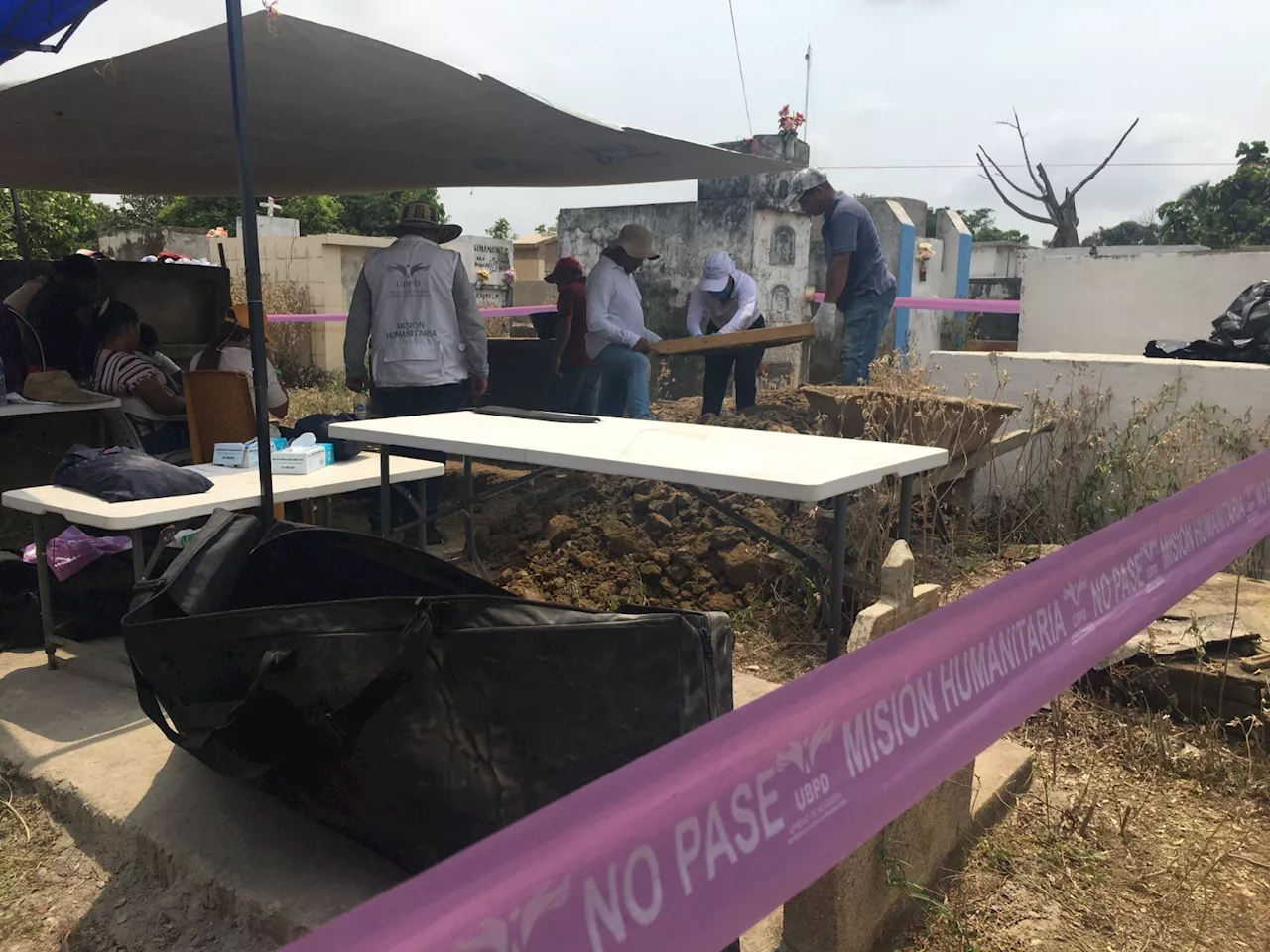 La UBPD recuperó dos cuerpos en el cementerio de Sucre-Sucre