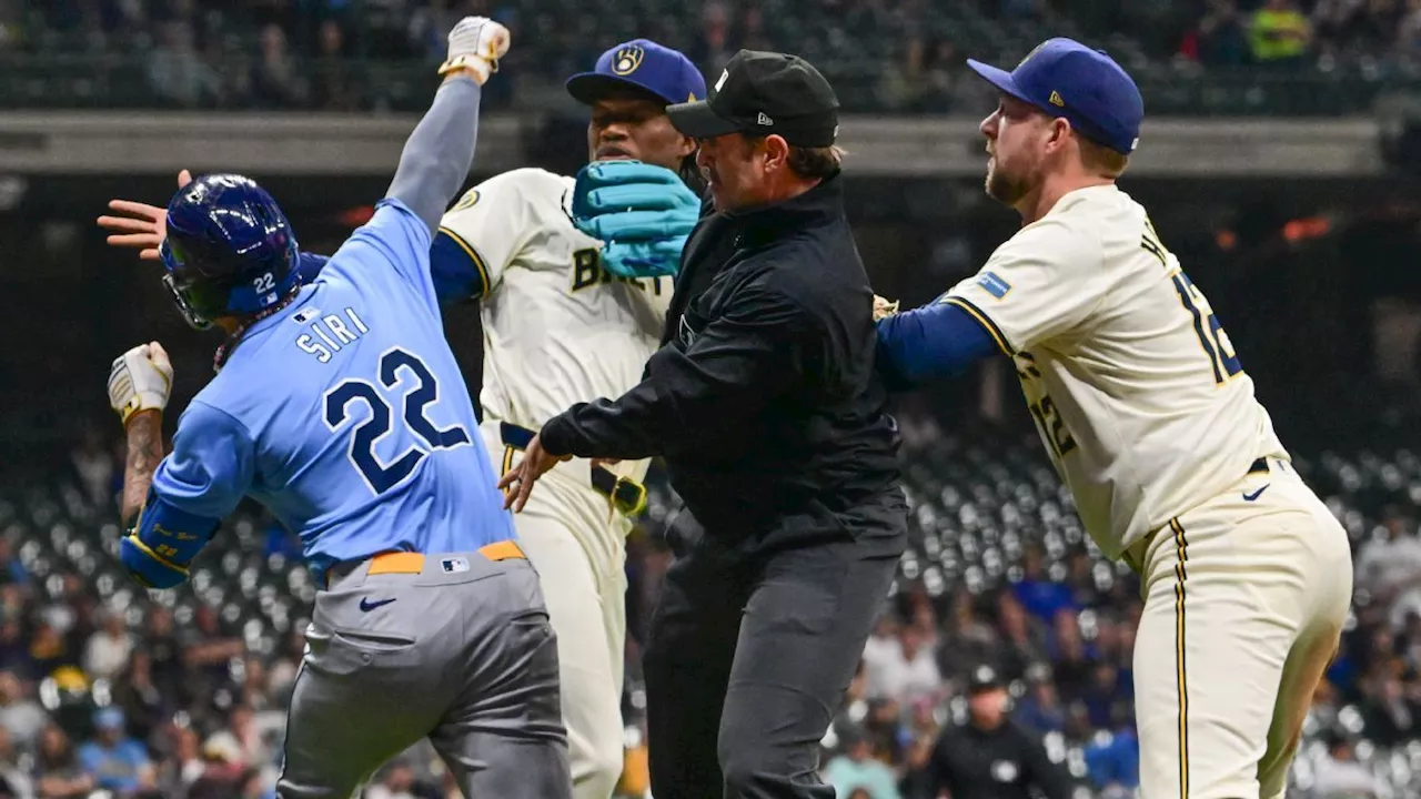 Jose Siri, Abner Uribe at center of Rays-Brewers brawl