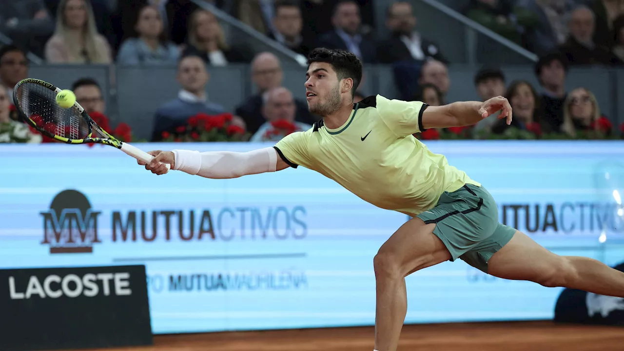 Carlos Alcaraz scheidet im Viertelfinale gegen Andrey Rublev aus - Erste Madrid-Niederlage seit 2021