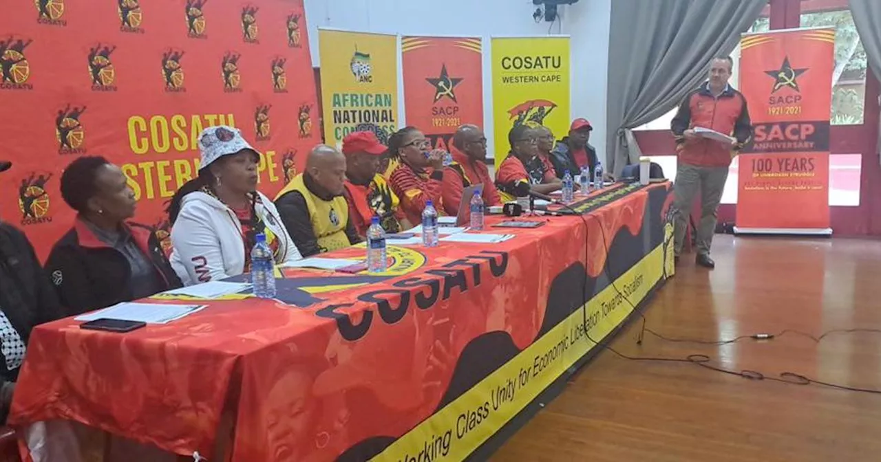 COSATU's Losi confident 'workers will vote for the ANC'