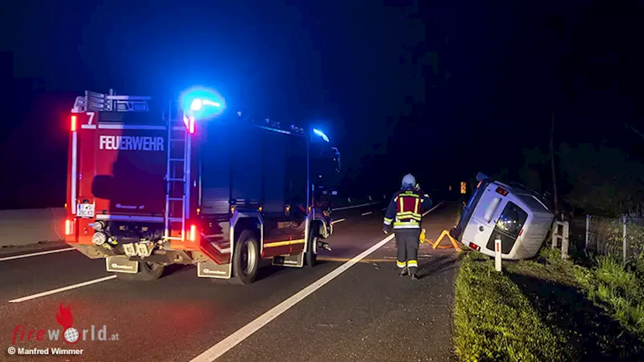 Nö: Verkehrsunfall mit abgängiger Person auf B37a bei Krems