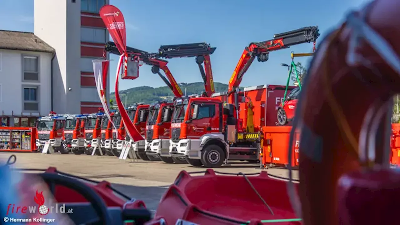 Oö: Große Geräteübergabe an 55 Feuerwehr-Stützpunkte in Linz → Update für den Katastrophenschutz