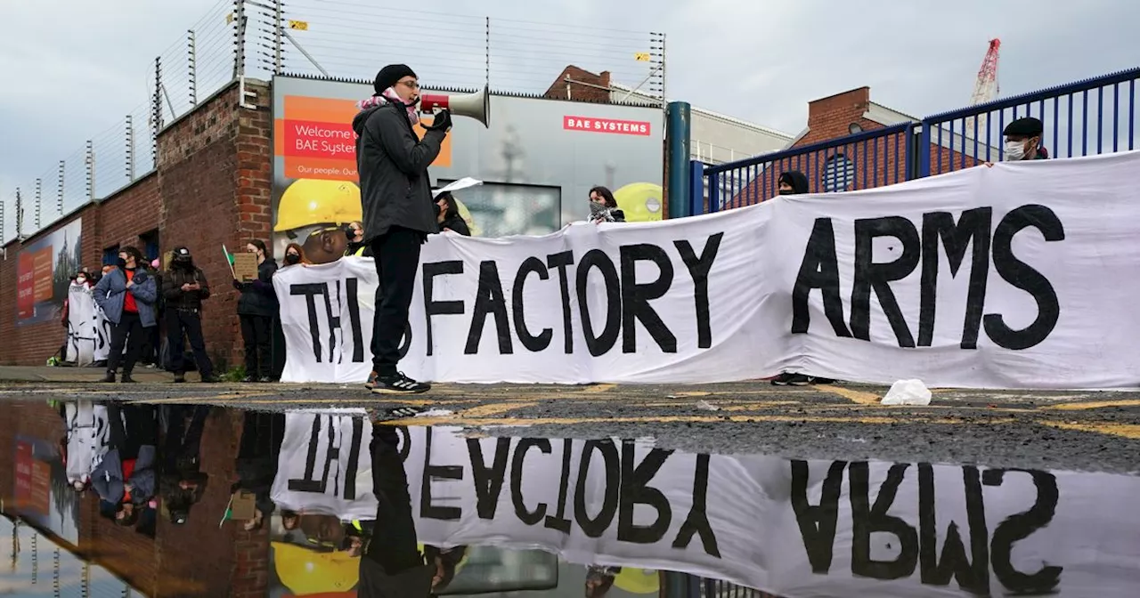 Glasgow's BAE Systems shipyard blocked by pro-Palestine protesters