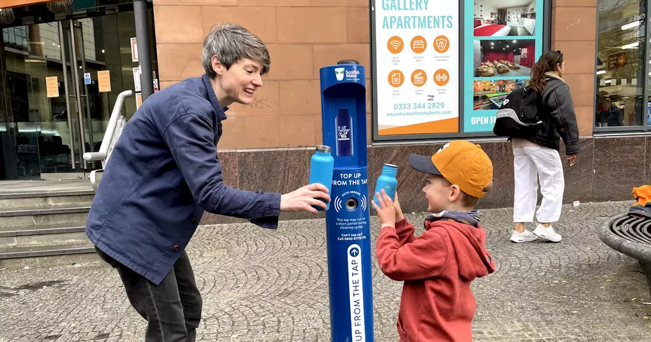 Glasgow’s newest free water tap installed as one million plastic bottles saved across the city