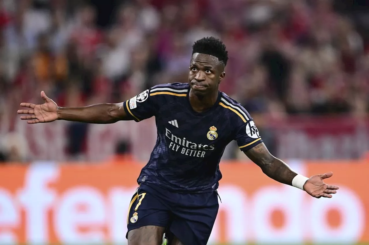 Vinícius Júnior leads Real Madrid to 2-2 draw at Bayern Munich in Champions League semi