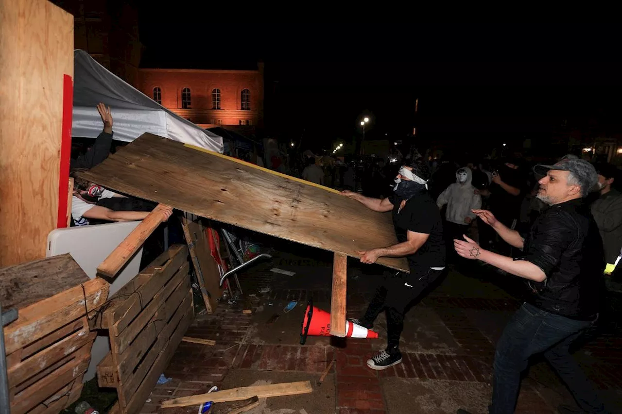 Police move in after pro-Israel supporters attack pro-Palestinian camp at UCLA