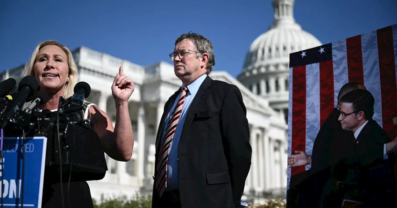 Marjorie Taylor Greene Hesitates To Force Vote On Ousting House Speaker Mike Johnson