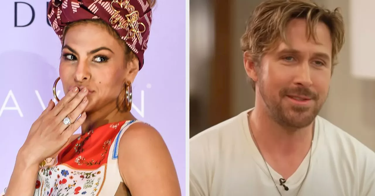 Eva Mendes Reacts To Ryan Gosling's Subtle (But Adorable) Shout-Out During TV Interview