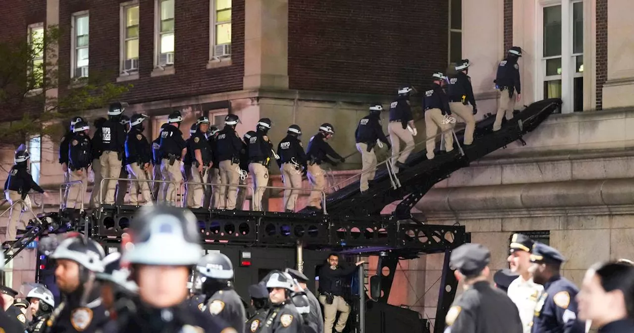 Dozens arrested at Columbia University as New York police put end to Gaza protest