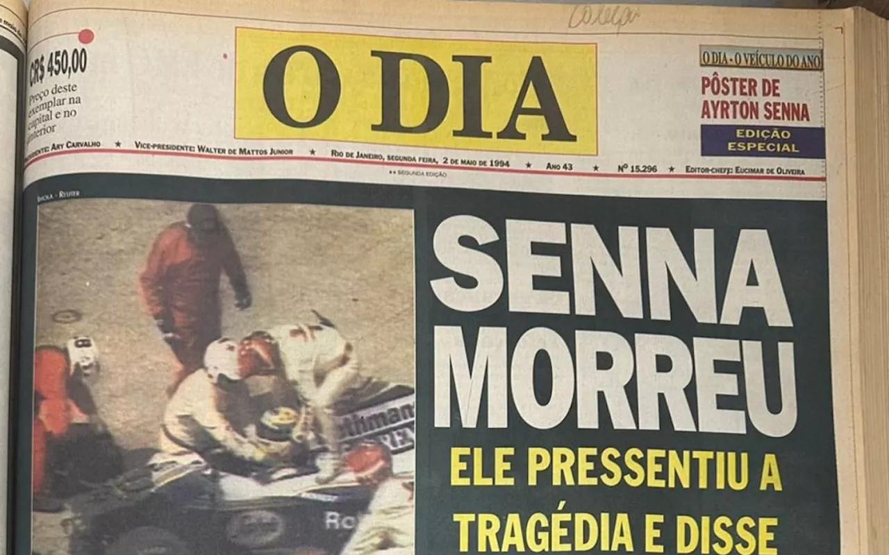 Senna 30 anos: como jornal O DIA noticiou a morte de Ayrton