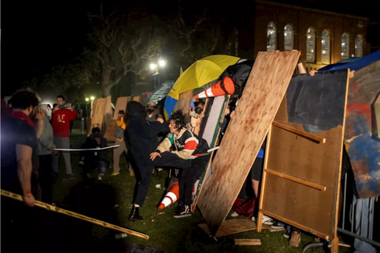 UCLA cancels classes after violence erupts on campus over the war in Gaza