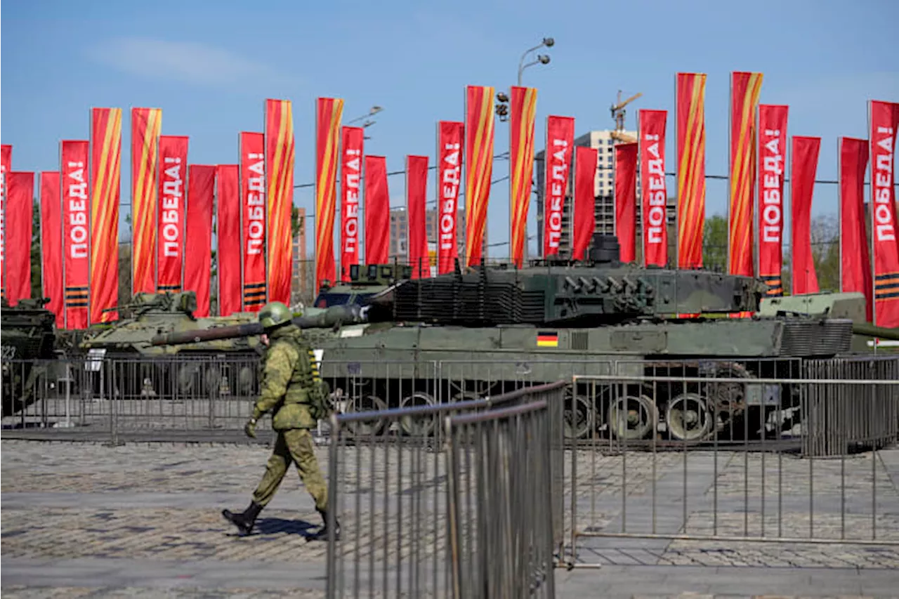 Kremlin parades Western equipment captured from Ukrainian army at Moscow exhibition