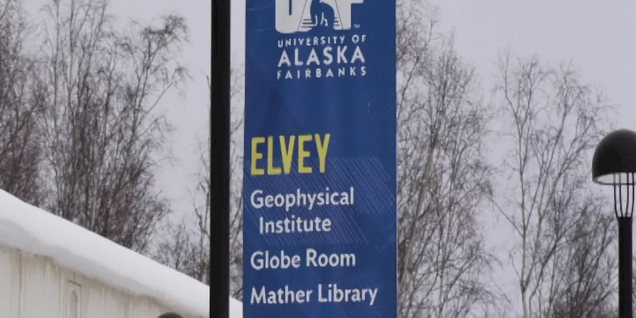 Protest in Fairbanks, led by Alaska Graduate Workers Association