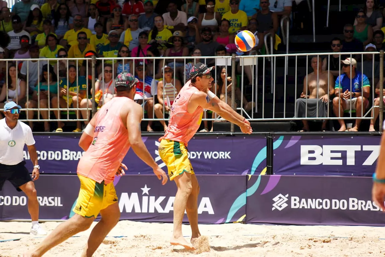 André e George confirmam vaga no vôlei de praia em Paris 2024