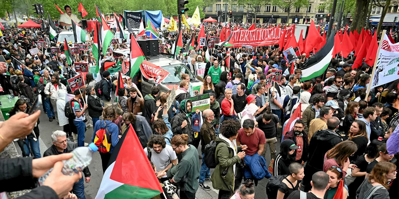 Manifestations du 1er Mai : 200 000 personnes selon la CGT, 121 000 selon l’Intérieur