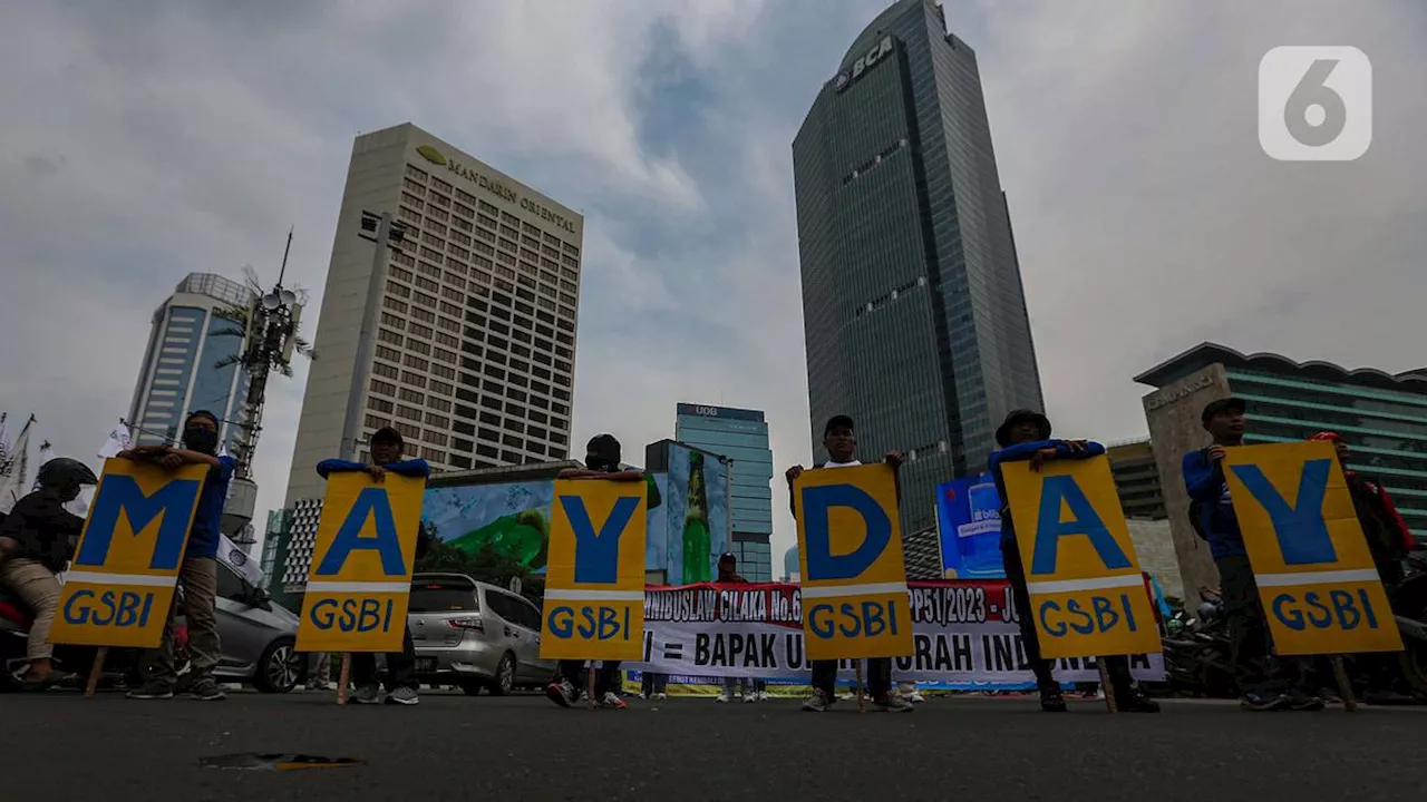 Gema Buruh di Bundaran HI Saat May Day