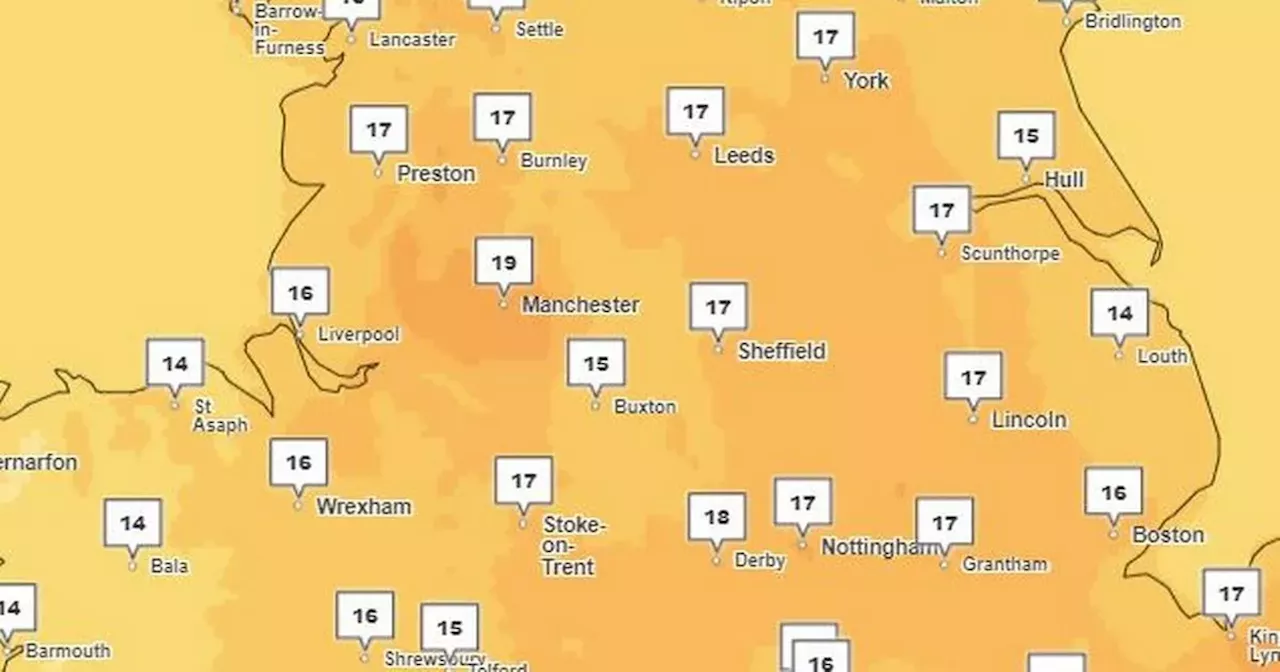 Mild weather forecast for Greater Manchester with temperatures to reach 19C