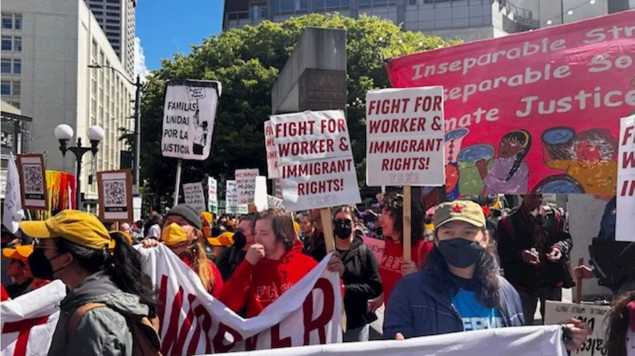 Activists’ May Day rallies confront turbulent times, call for greater labor rights