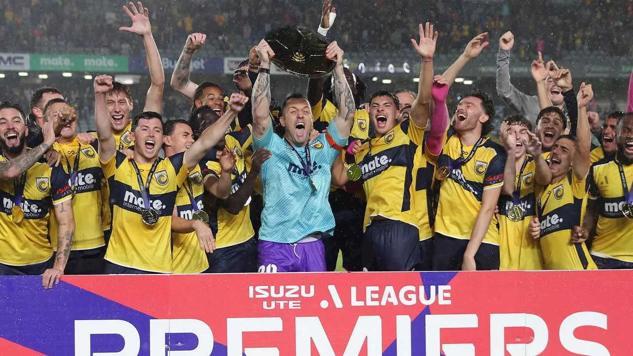 Mariners’ stunning rise continues with A-League side on track for treble after premiership win