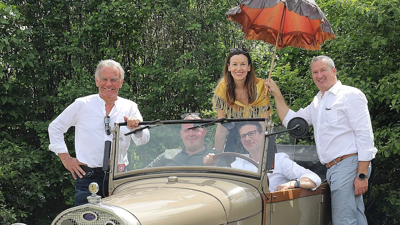 Oldtimertreffen am „Pappelspitz“ mit einem fast 100-jährigen Ford