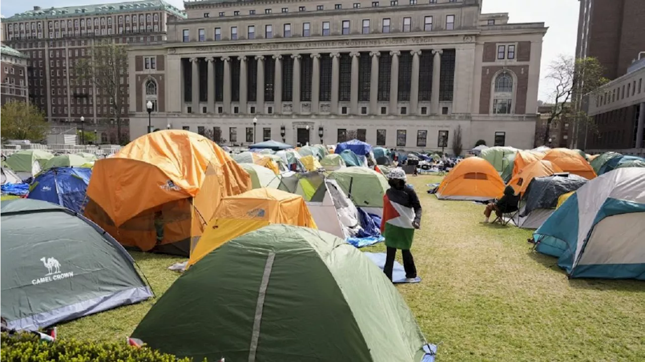 Protestantes propalestina ocuparon el campus de la Universidad de Columbia