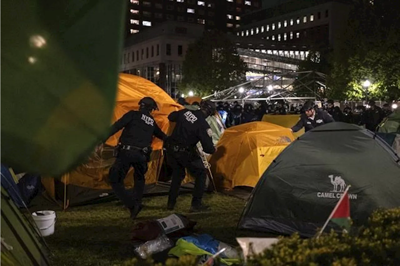 Police clear pro-Palestinian protesters from Columbia University while clashes break out at UCLA