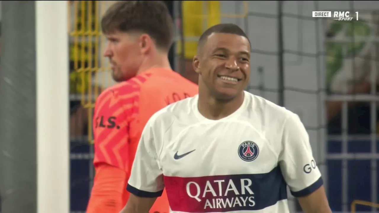 Dortmund-PSG: Mbappé puis Hakimi, le terrible double poteau des Parisiens sur la même action