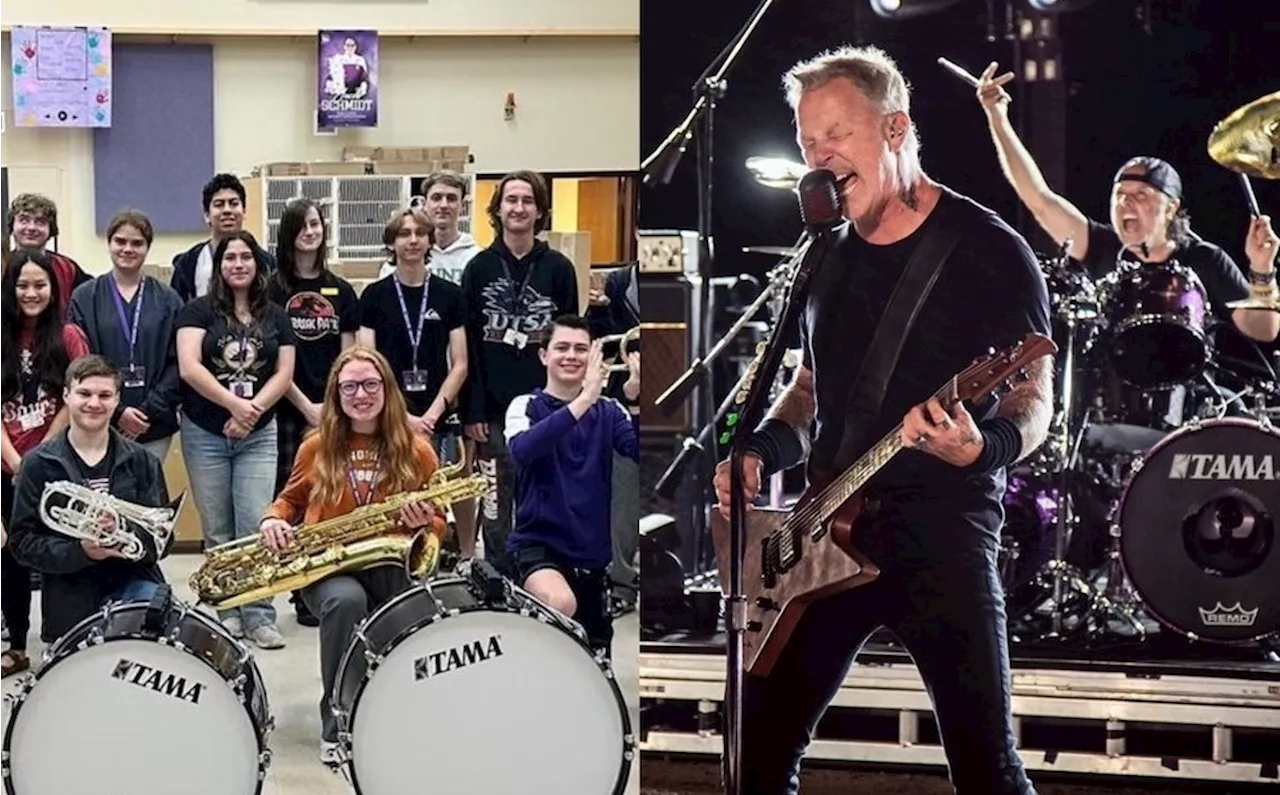 Boerne High School marching band wins $15,000 in instruments from Metallica