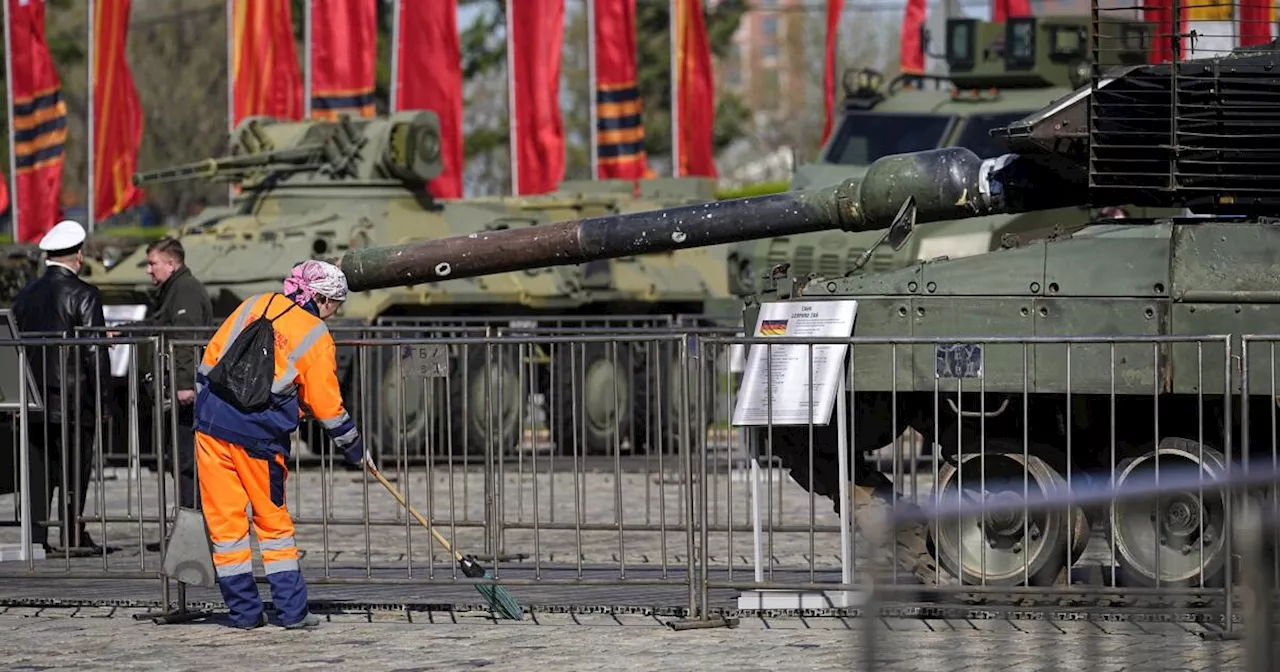 Kremlin parades Western equipment captured from Ukrainian army at Moscow exhibition