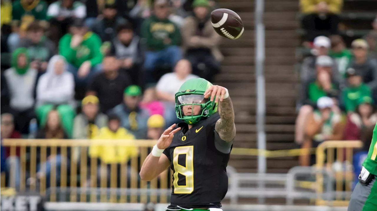 Heisman Trophy Odds Post-CFB Spring Games: Oregon's Dillon Gabriel vs. SEC Quarterbacks