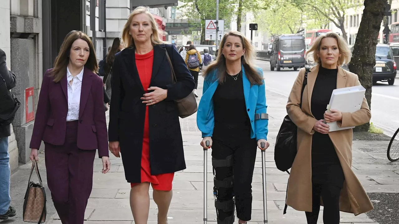 BBC newsreaders Martine Croxall, Annita McVeigh, Karin Giannone and Kasia Madera begin legal action against corporation