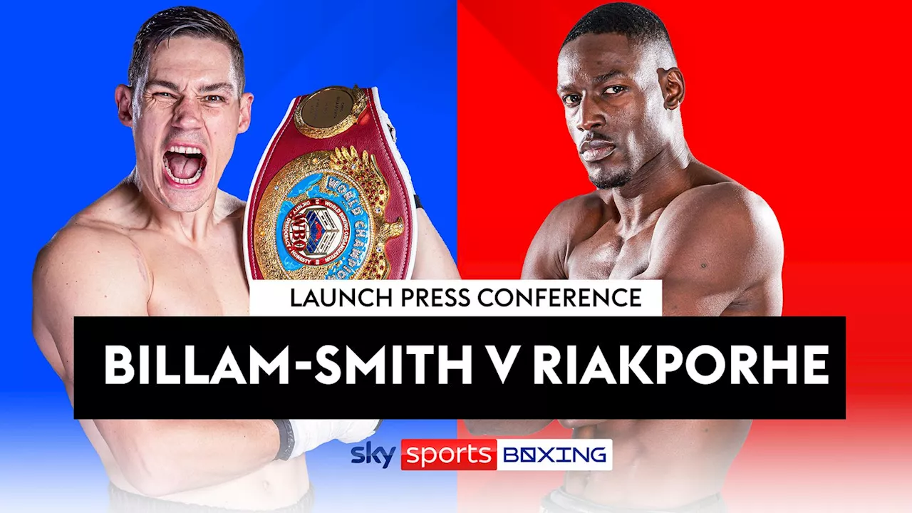 Chris Billam-Smith vs Richard Riakporhe: Watch live stream as British cruiserweight rivals hold press conference