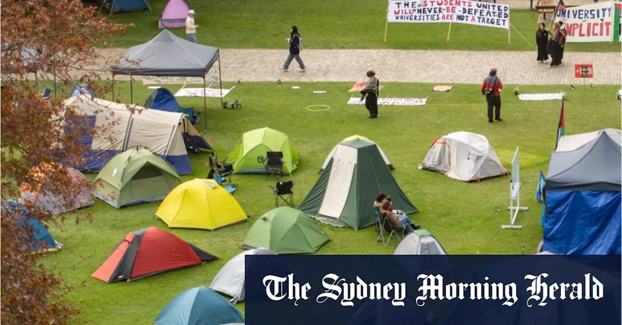 Inside the growing protest tent cities of Melbourne and Monash universities