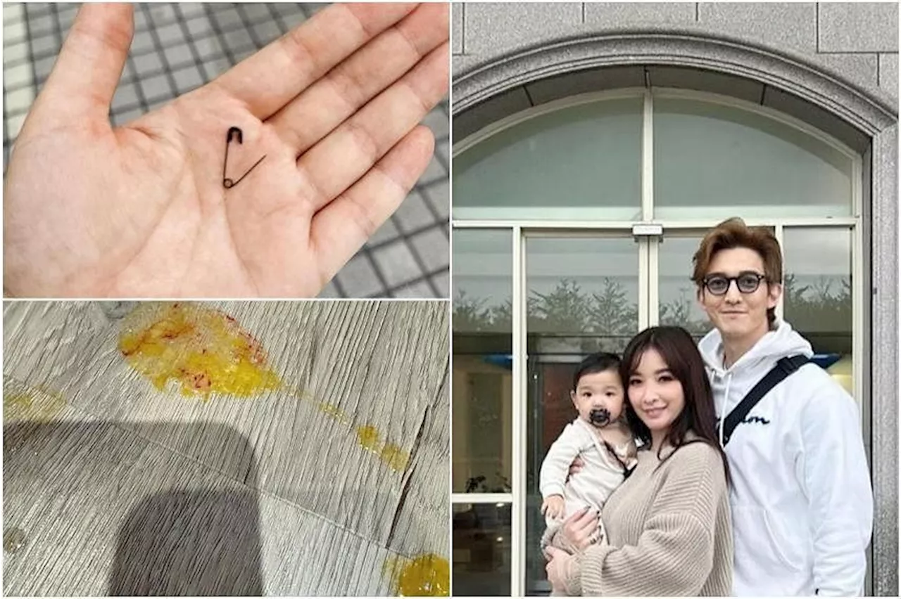 Taiwanese stars Sharon Hsu and Edison Wang blame themselves after baby swallows safety pin